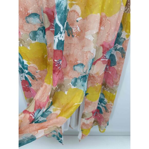 Cato Maxi Dress Women Medium Floral Full Length Feminine Spring Summer Bridal - Picture 5 of 8